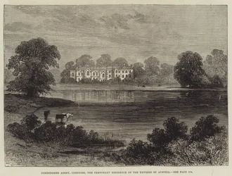 Abbaye de Combermere, Cheshire, la résidence temporaire de l
